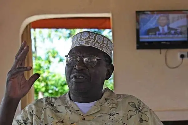 Malik Obama, Malik Obama, US President Barack Obama's half-brother, speaks on January 16, 2013 in Nyang'oma in Kogelo, Siaya. PHOTO | TONY KARUMBA | AFP