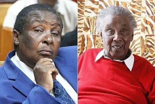 Ntimama's son LEFT: Mr George Kariuki Njoroge. RIGHT: The late William ole Ntimama