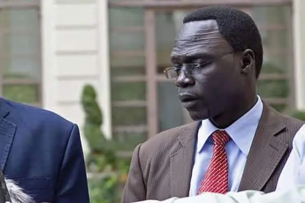 James Gatdet Dak, James Gatdet Dak, spokesperson for South Sudan's opposition leader Riek Machar, in Addis Ababa, Ethiopia on May 10, 2014. He was deported to South Sudan from Kenya on November 4, 2016. PHOTO | ZACHARIAS ABUBEKER | AFP