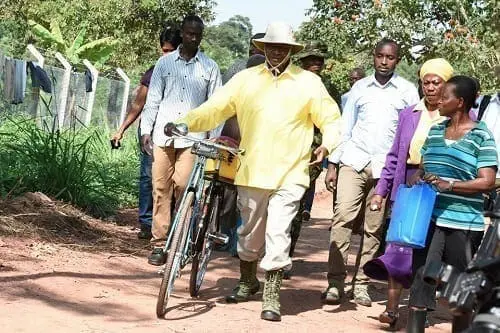 Image result for Museveni Shocks The World as He Fetches Water in the Village