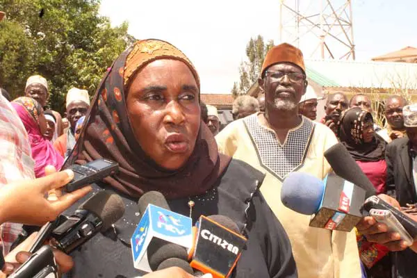 Kwale residents Kwale County Women League chairperson Binti