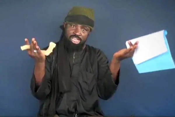 Boko Haram leader Abubakar Shekau This screen grab image taken on February 18,