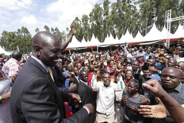 Deputy President William Ruto Deputy President William Ruto speaking at his Sugoi home, Uasin-Gishu County, during a thanksgiving ceremony on December 31, 2016. PHOTO | DPPS