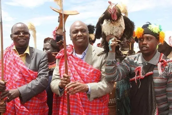 Kanu chairman Gideon Moi Kanu chairman Gideon Moi joins Benson Chesimbolia and other Kapsangar dancers in a jig during a fundraiser in aid of Kalya Primary School in West Pokot County on March 27, 2015. Bomet Governor Isaac Ruto now says Kanu is a more natural home for Rift Valley voters than the Jubilee Alliance Party (JAP). PHOTO | JARED NYATAYA |