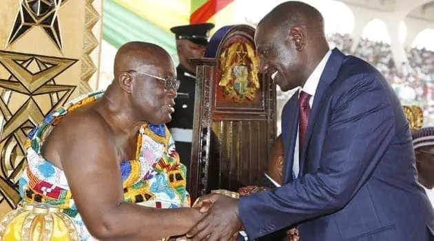 DP Ruto witnesses peaceful handover of power to Ghana opposition 1 RUTO GHANA INAUGURATION