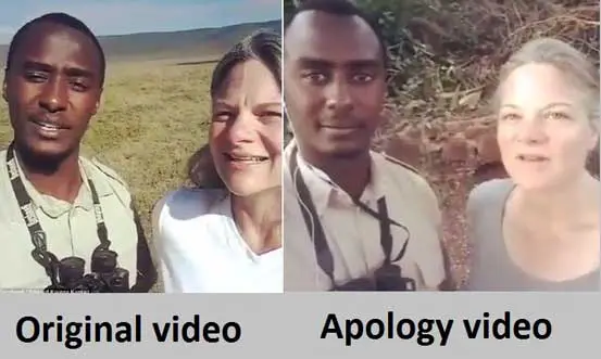 Tanzanian Tour guide records bizarre apology video