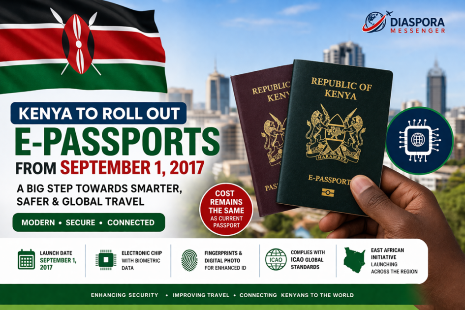 Kenya to start issuing electronic passports from September