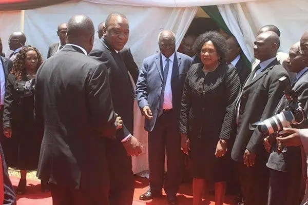 From left, front row: Nyeri Senator Mutahi