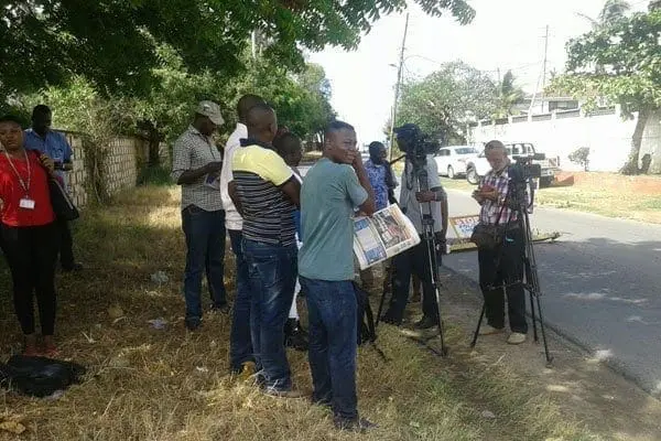 Members of the press were barred from the Coast