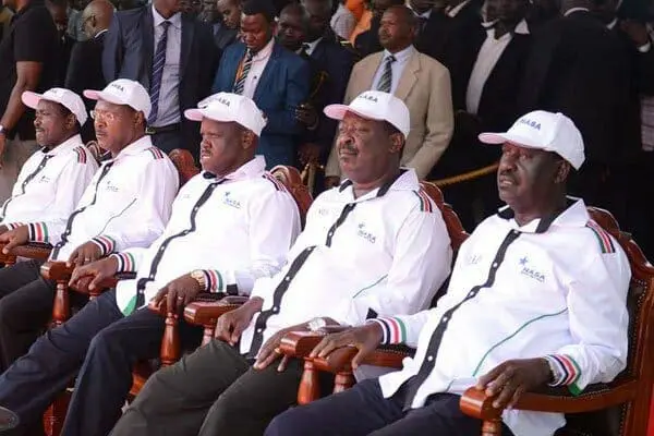How Nasa leaders broke deadlock on flag-bearer choice 1 Nasa leaders. Raila Odinga was announced the flag-bearer
