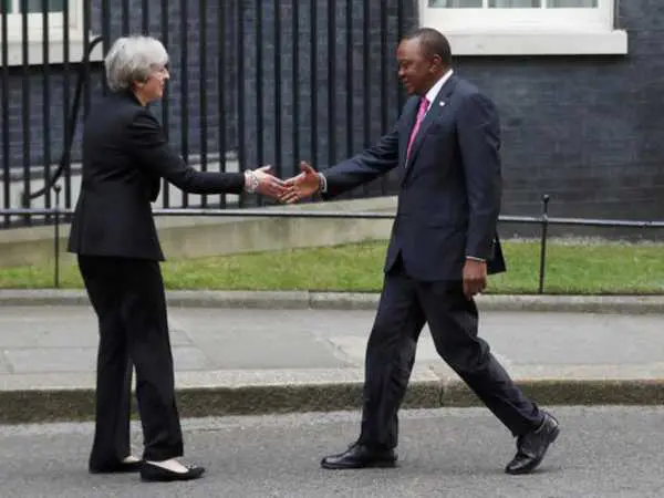 PHOTOS: Uhuru meets British PM Theresa May, seeks lifting of miraa ban 2 13 9