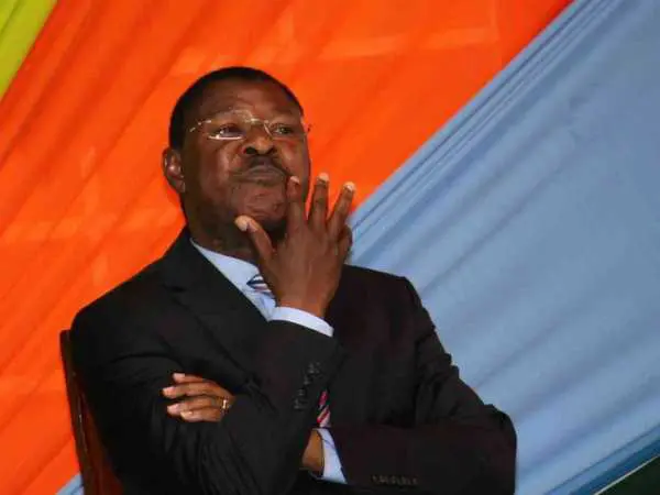 NASA principal Wetangula to vie for election as Bungoma Senator : NASA principal and Ford Kenya leader Moses Wetang'ula at Okoa Kenya offices during the coalition's signing of an agreement on the August 8 election, February 22, 2017. /JACK OWUOR