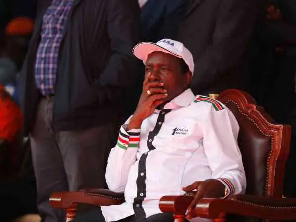 Omar dismisses letter claiming Kalonzo has quit NASA: NASA vice president candidate Kalonzo Musyoka during their rally at Uhuru Park in Nairobi, April 27, 2017. /JACK OWUOR
