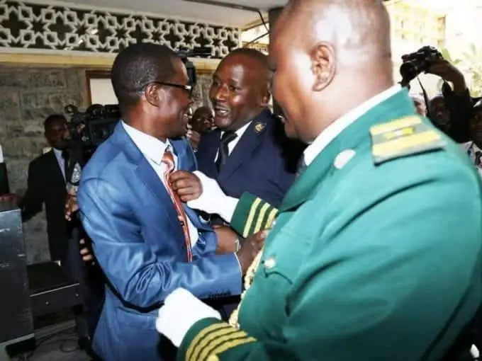 Blowing whistles is your only achievement, Wandayi told as Ugunja MP race hots up 1 A file photo of Ugunja MP Opiyo Wandayi being ejected from the chamber for disrupting President Uhuru Kenyatta's State of the Nation address.
