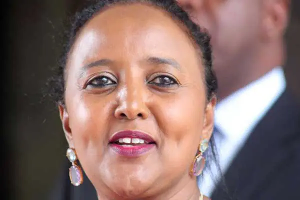 Cabinet Secretary Amina Mohamed. She says