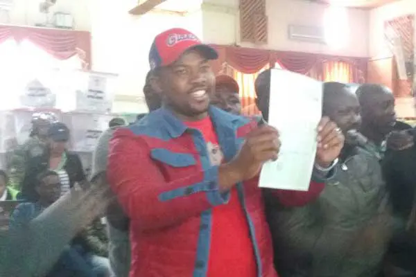 Jubilee Party's Nixon Korir after he was