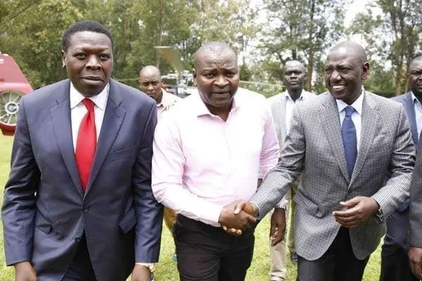 Deputy President William Ruto and Eugene Wamalwa