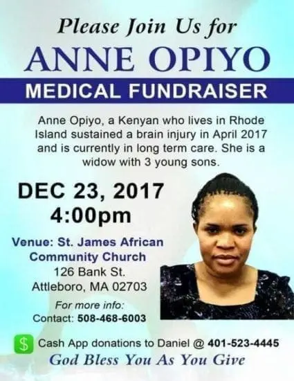 Financial Appeal: Help Anne Opiyo to undergo brain emergent surgery
