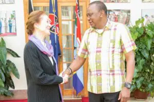Uhuru appointed Unicef’s global champion for youth empowerment 1 Uhuru Kenyatta with Ms Henrietta Fore