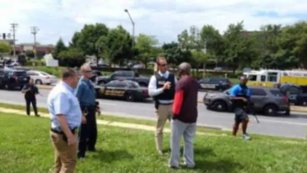 Five people killed in newspaper building shooting in Maryland