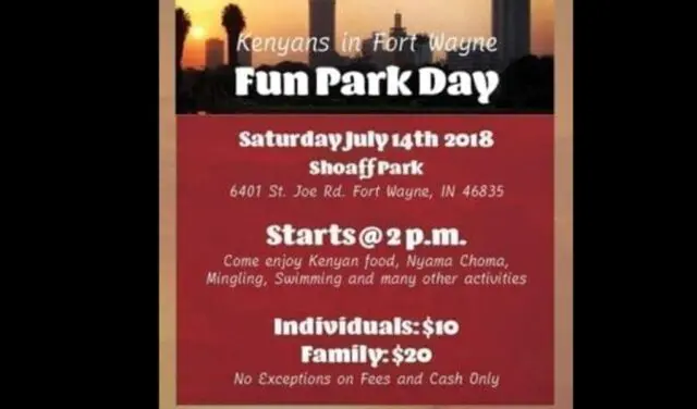 Invitation To A family Fun Park Day In Fort Wayne Indiana