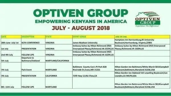 Optiven Group In US To Empower Kenyans living In Diaspora 1 Optiven Group In US To Empower Kenyans living In Diaspora