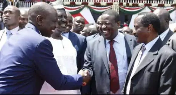 VIDEO: Frenemies Raila, Ruto trade cheerful 'Canaan' banter
