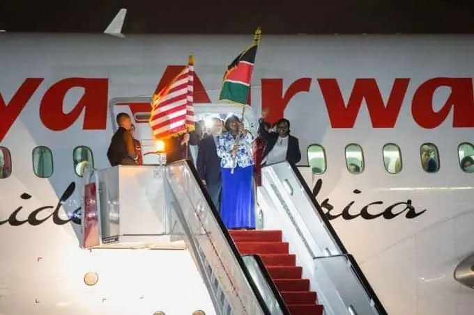 PHOTOS: History made as KQ starts direct flights to US 3 PHOTOS: History made as KQ starts direct flights to US
