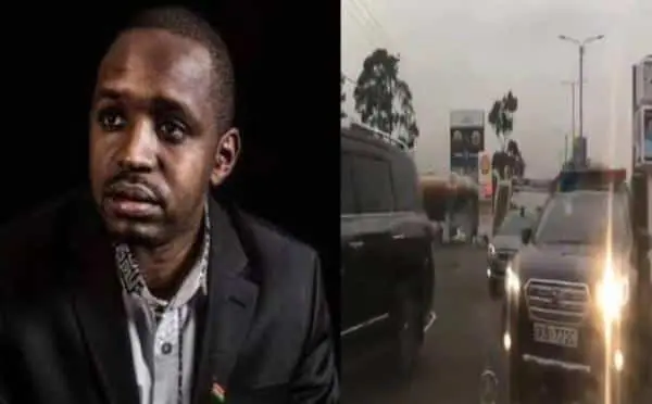 Boniface Mwangi Blocks ‘VIP’ Officer on Wrong Side of the Road
