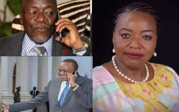 Magufuli admires Kenyan CS Monica Juma in phone conversation with Uhuru 1 UhuruMonica Juma and Magufuli