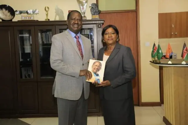 Now Uhuru's Sister Visits Raila In His Office-Why all these visitors?