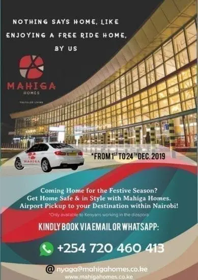 Mahiga Homes Offers Free Airport Rides for Diaspora Kenyans