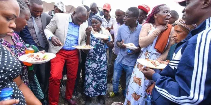 VIDEO: Despite loss,Ruto Holds Grand Feast With Kibra Residents