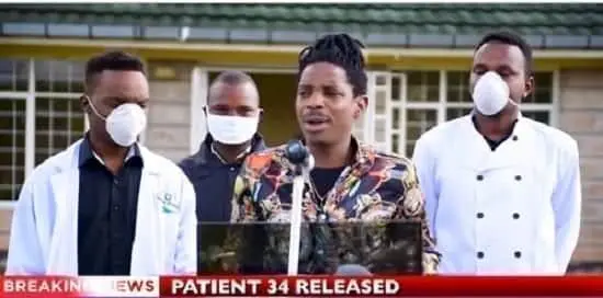 Hilarious Video: Eric Omondi imitate CS Mutahi Kagwe Covid-19 briefing