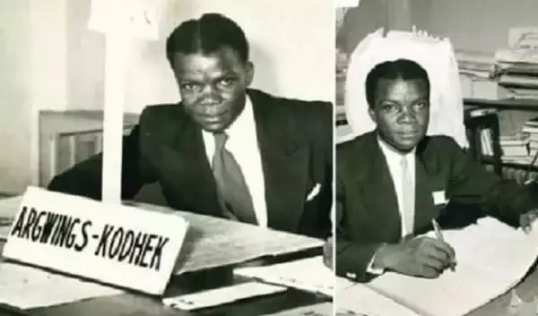 Argwings-Kodhek married a white woman when kissing one was illegal