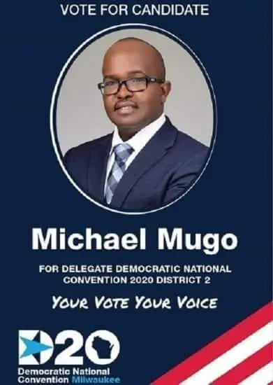 Michael Mugo running as delegate to Democratic convention 2020