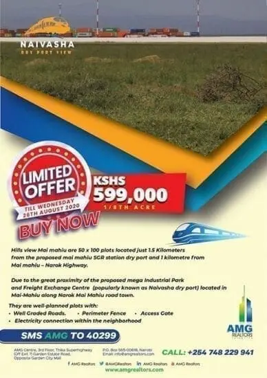 LIMITED OFFER ALERT: Naivasha Dry Port View | AMG Realtors