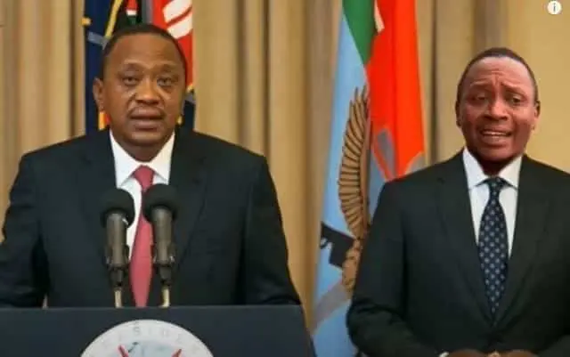 Hilarious Video: Uhuru Meets With His Look-alike Michael Gitonga