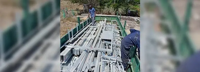Installation of Elevated Water Tank at Victory Gardens Starts in Earnest