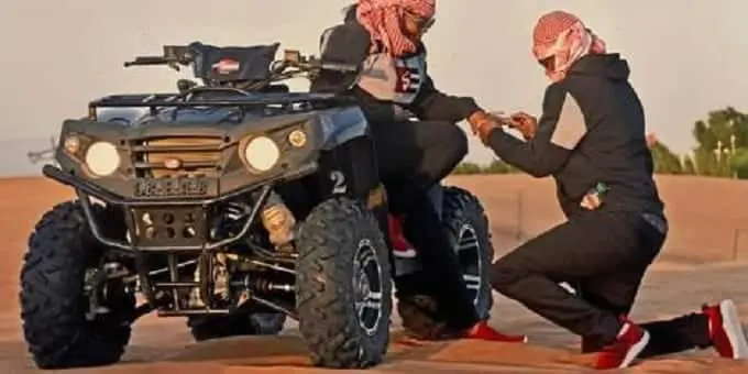 Kenyan Comedian Gladys Chebet Engaged During Dubai Desert Safari 1 David Seurey proposing to Gladys Chebet