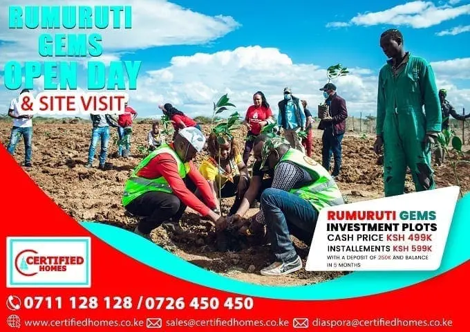 Rumuruti Gems Investment plots with Avocados, Pawpaws or Macadamia