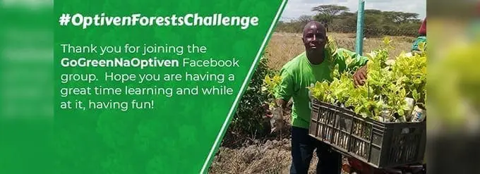 Garden of joy community participates in #optivenforestschallenge