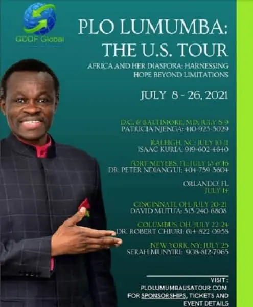 PLO Lumumba US Tour: Africa Diaspora-Harnessing Hope Beyond Limitations 1 PLO Lumumba US Tour: Africa Diaspora-Harnessing Hope Beyond Limitations