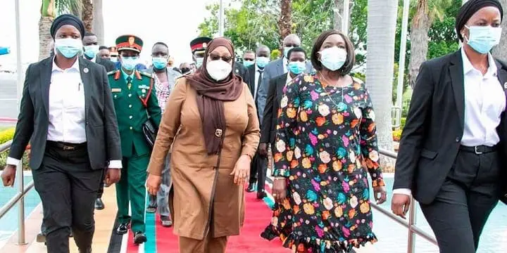 VIDEO: Samia Suluhu Hassan's All Female Bodyguards