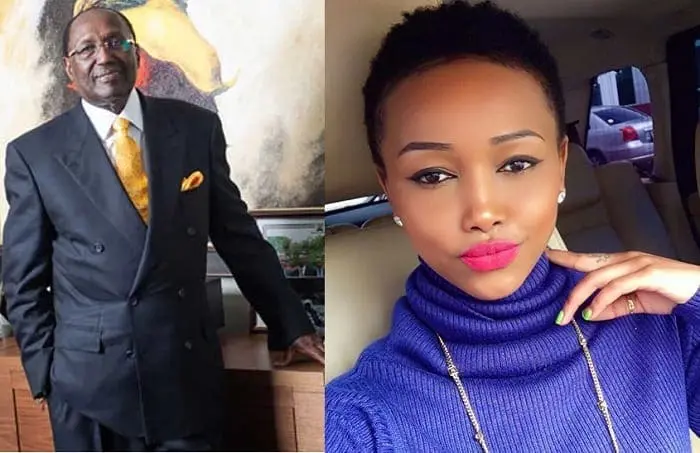 Huddah Munroe reveals Chris Kirubi updated her ticket to first class