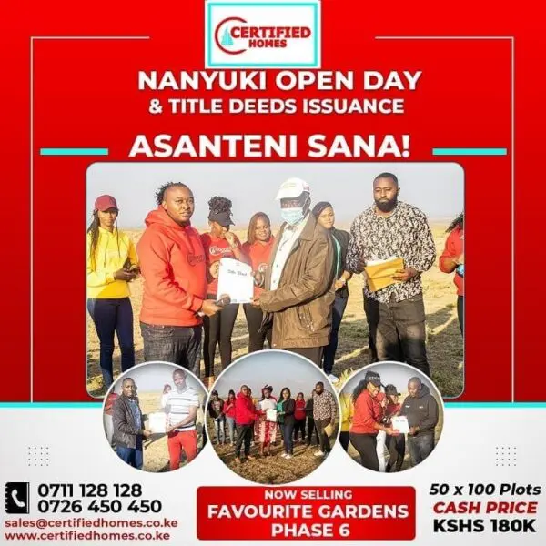 PHOTOS: Certified Homes Successful Title Deed Issuance