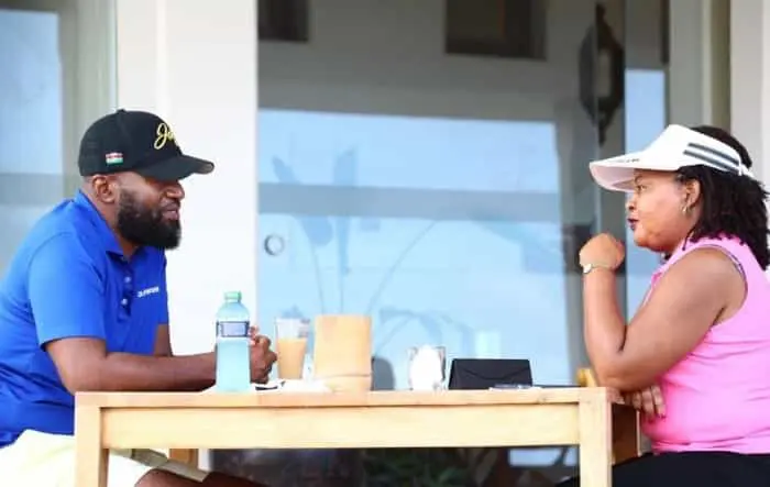 PHOTOS – Joho and Anne Waiguru Play Golf To Discuss National Matters