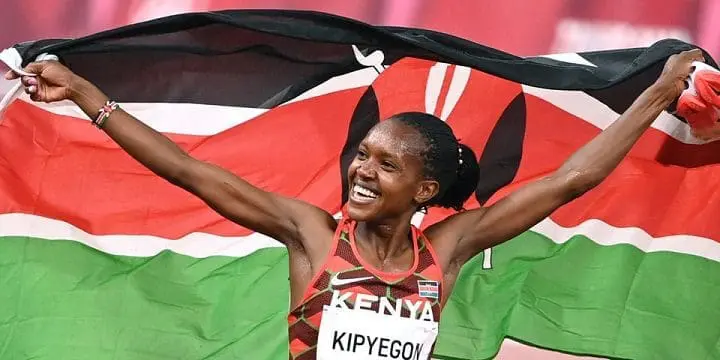 Faith Kipyegon wins Kenya Another Gold and sets Olympic Record