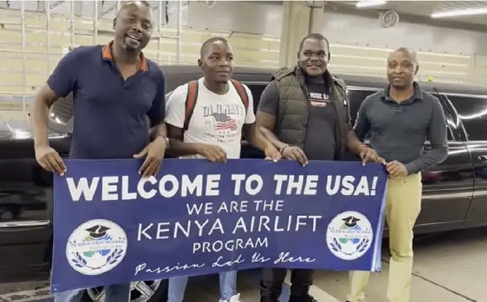 The Kenya Airlift Program Students Arrivals, August, 2021 Cohort