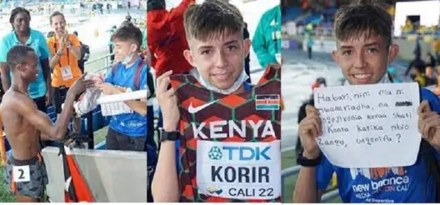 Colombian Boy's Request to Kenyan Athlete Felix Korir Goes Viral